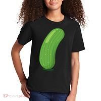 Halloween Diy Cucumber Pickle Veggie Costume Kids T-Shirt thumb 2