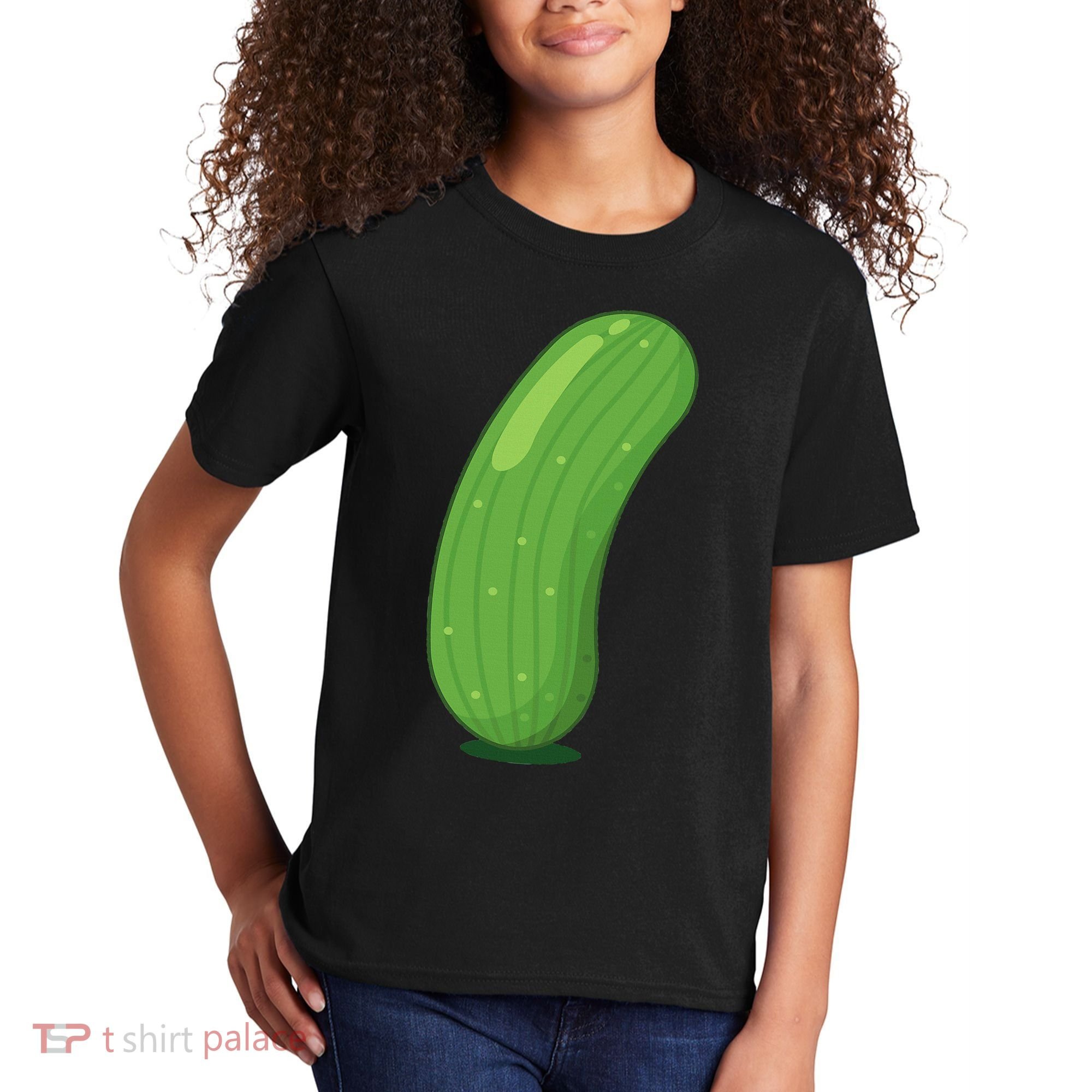 Halloween Diy Cucumber Pickle Veggie Costume Kids T-Shirt