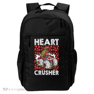 Heart Dinosaur Crusher Valentines Day Tgiftrex Riding Car Gift Backpack