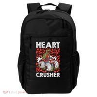 Heart Dinosaur Crusher Valentines Day Tgiftrex Riding Car Gift Backpack thumb 0