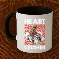 Heart Dinosaur Crusher Valentines Day Tgiftrex Riding Car Gift Coffee Mug thumb 2