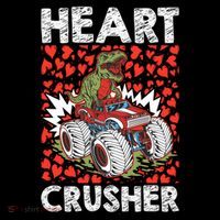 Heart Dinosaur Crusher Valentines Day Tgiftrex Riding Car Gift Coffee Mug thumb 5