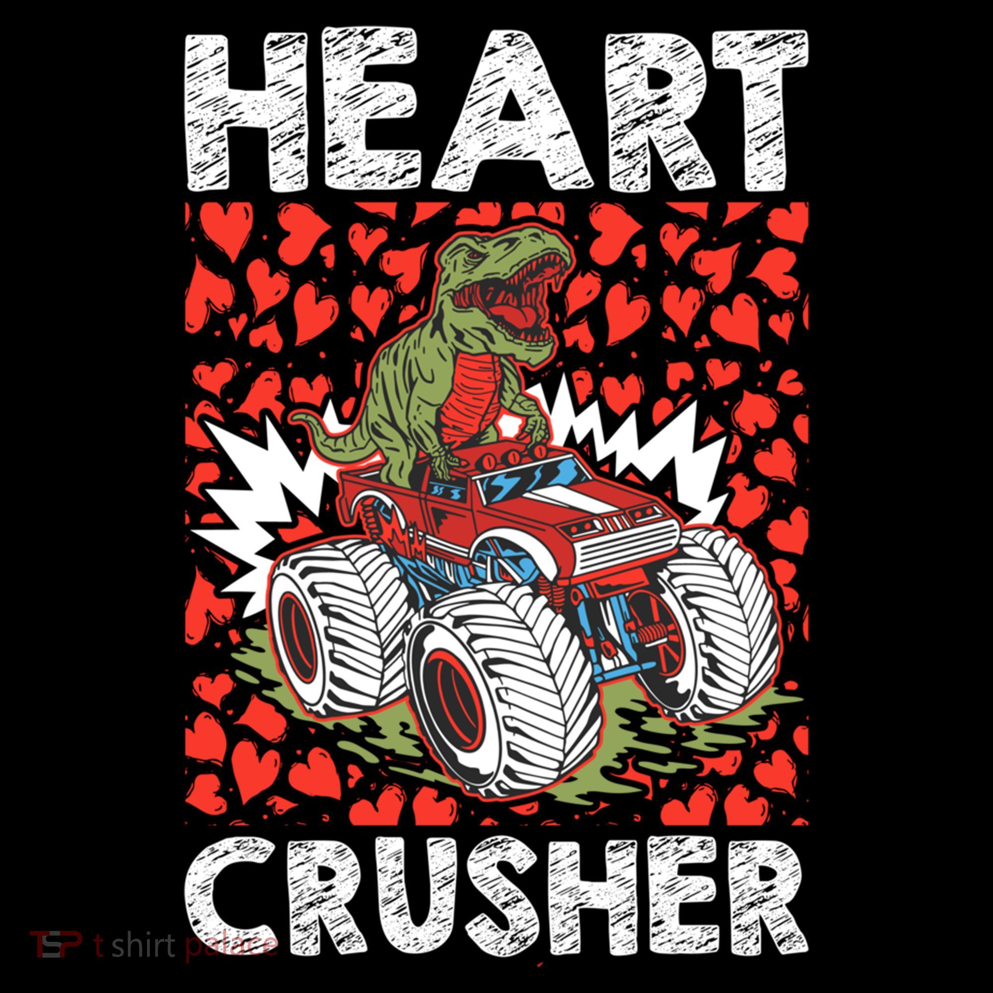 Heart Dinosaur Crusher Valentines Day Tgiftrex Riding Car Gift Coffee Mug