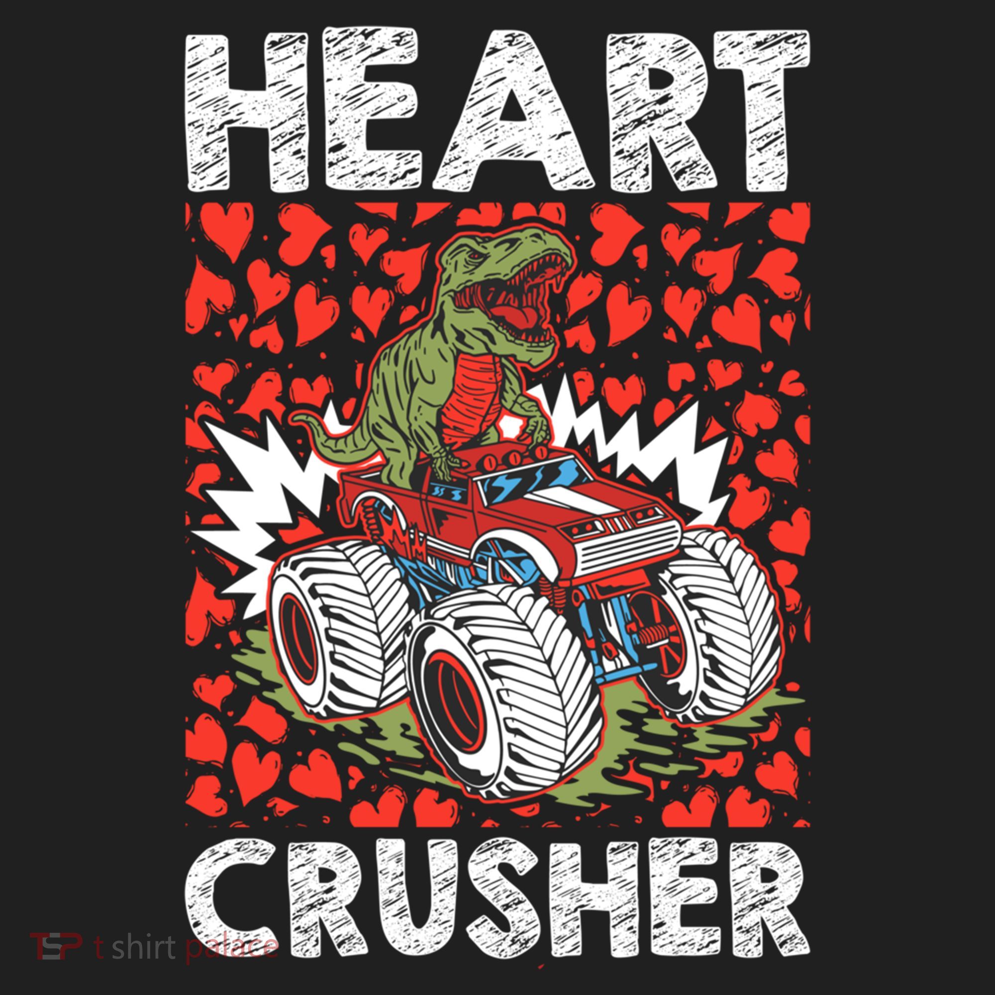 Heart Dinosaur Crusher Valentines Day Tgiftrex Riding Car Gift Beanie