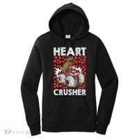 Heart Dinosaur Crusher Valentines Day Tgiftrex Riding Car Gift Women's Hoodie thumb 0
