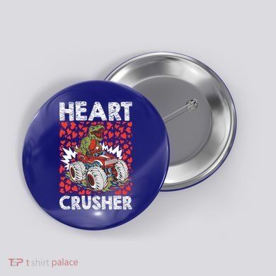 Heart Dinosaur Crusher Valentines Day Tgiftrex Riding Car Gift Button