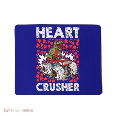 Heart Dinosaur Crusher Valentines Day Tgiftrex Riding Car Gift Mousepad