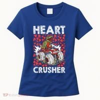 Heart Dinosaur Crusher Valentines Day Tgiftrex Riding Car Gift Women's T-Shirt thumb 0