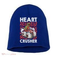 Heart Dinosaur Crusher Valentines Day Tgiftrex Riding Car Gift Short Acrylic Beanie thumb 0