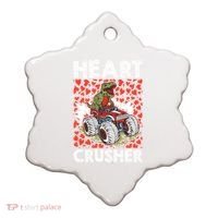Heart Dinosaur Crusher Valentines Day Tgiftrex Riding Car Gift Ceramic Ornament thumb 0