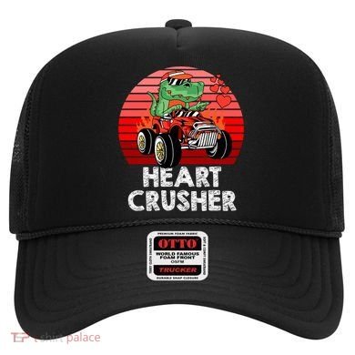 Heart Dinosaur Crusher Valentines Day Tmeaningful Giftrex Riding Car Gift Hat