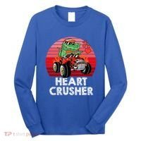 Heart Dinosaur Crusher Valentines Day Tmeaningful Giftrex Riding Car Gift Long Sleeve Shirt thumb 0