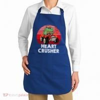Heart Dinosaur Crusher Valentines Day Tmeaningful Giftrex Riding Car Gift Apron thumb 2