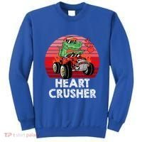 Heart Dinosaur Crusher Valentines Day Tmeaningful Giftrex Riding Car Gift Sweatshirt thumb 0