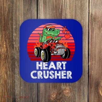 Heart Dinosaur Crusher Valentines Day Tmeaningful Giftrex Riding Car Gift Coaster