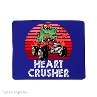 Heart Dinosaur Crusher Valentines Day Tmeaningful Giftrex Riding Car Gift Mousepad