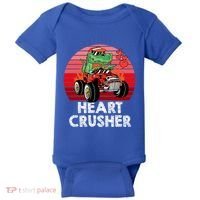 Heart Dinosaur Crusher Valentines Day Tmeaningful Giftrex Riding Car Gift Baby Bodysuit thumb 0