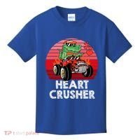Heart Dinosaur Crusher Valentines Day Tmeaningful Giftrex Riding Car Gift Kids T-Shirt thumb 0