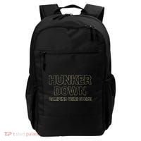 Hunker Down Camping With Steve Simple Graphic Backpack thumb 0
