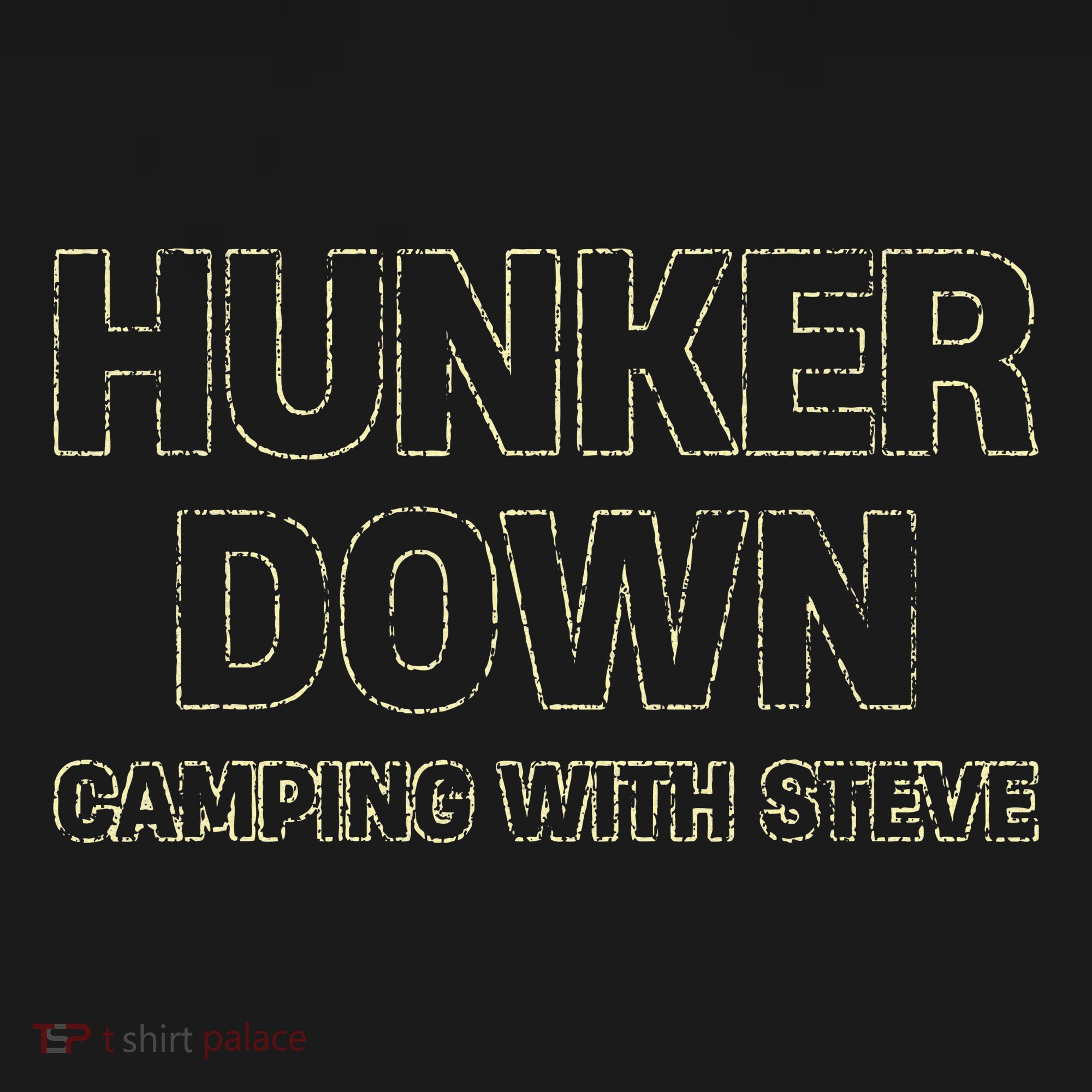 Hunker Down Camping With Steve Simple Graphic Ornament