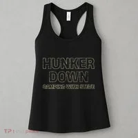Hunker Down Camping With Steve Simple Graphic Women's Tank Top thumb 3