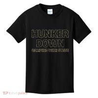Hunker Down Camping With Steve Simple Graphic Kids T-Shirt thumb 0
