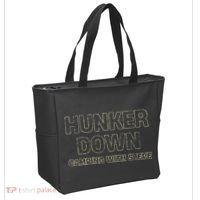 Hunker Down Camping With Steve Simple Graphic Tote Bag thumb 2