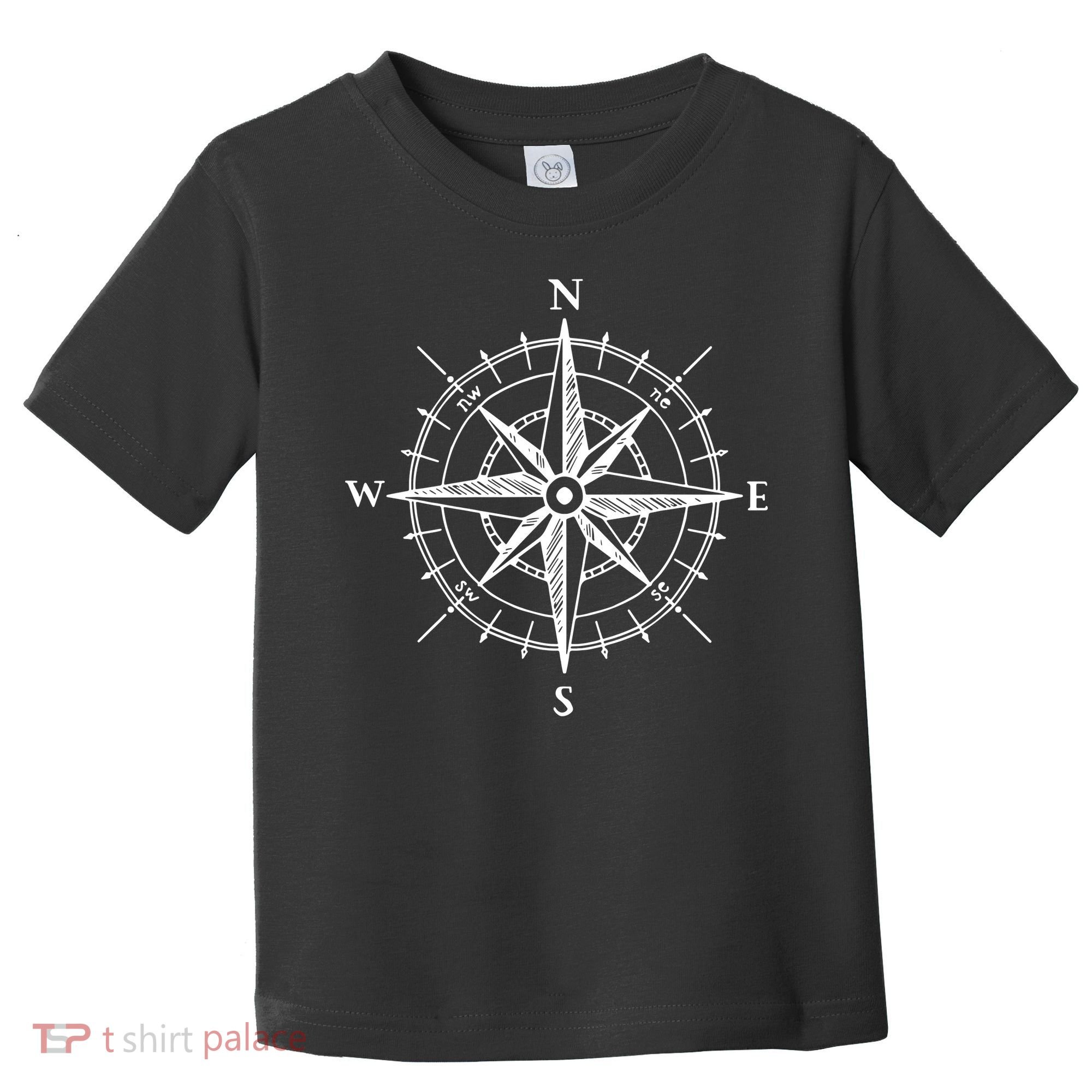 Hand Drawn Compass Rose Nautical Toddler T-Shirt