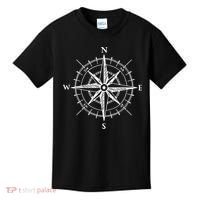 Hand Drawn Compass Rose Nautical Kids T-Shirt thumb 0
