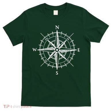 Hand Drawn Compass Rose Nautical T-Shirt