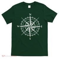 Hand Drawn Compass Rose Nautical T-Shirt thumb 0