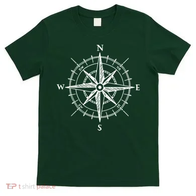 Hand Drawn Compass Rose Nautical T-Shirt