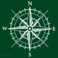 Hand Drawn Compass Rose Nautical Women's T-Shirt thumb 6
