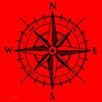 Hand Drawn Compass Rose Nautical Santa Hat thumb 1