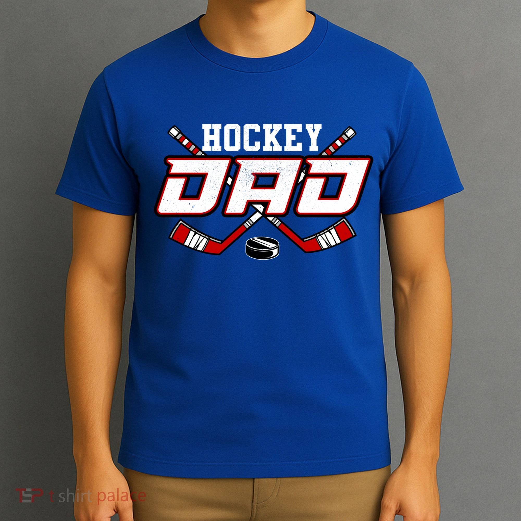 Hockey Dad Cool Gift Papa FatherS Day Vintage Gift T-Shirt