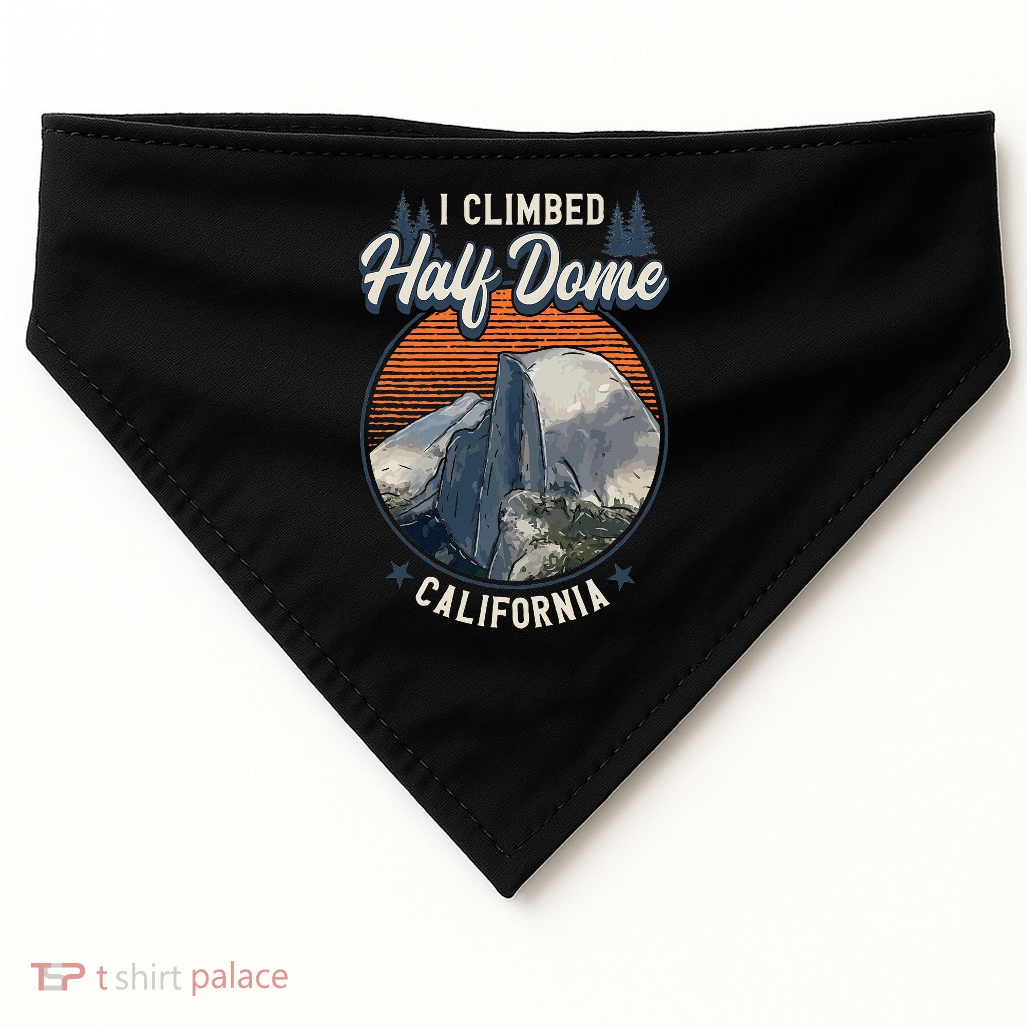 Half Dome Climbers Tees I Climbed Half Dome California USA-Made Doggie Bandana