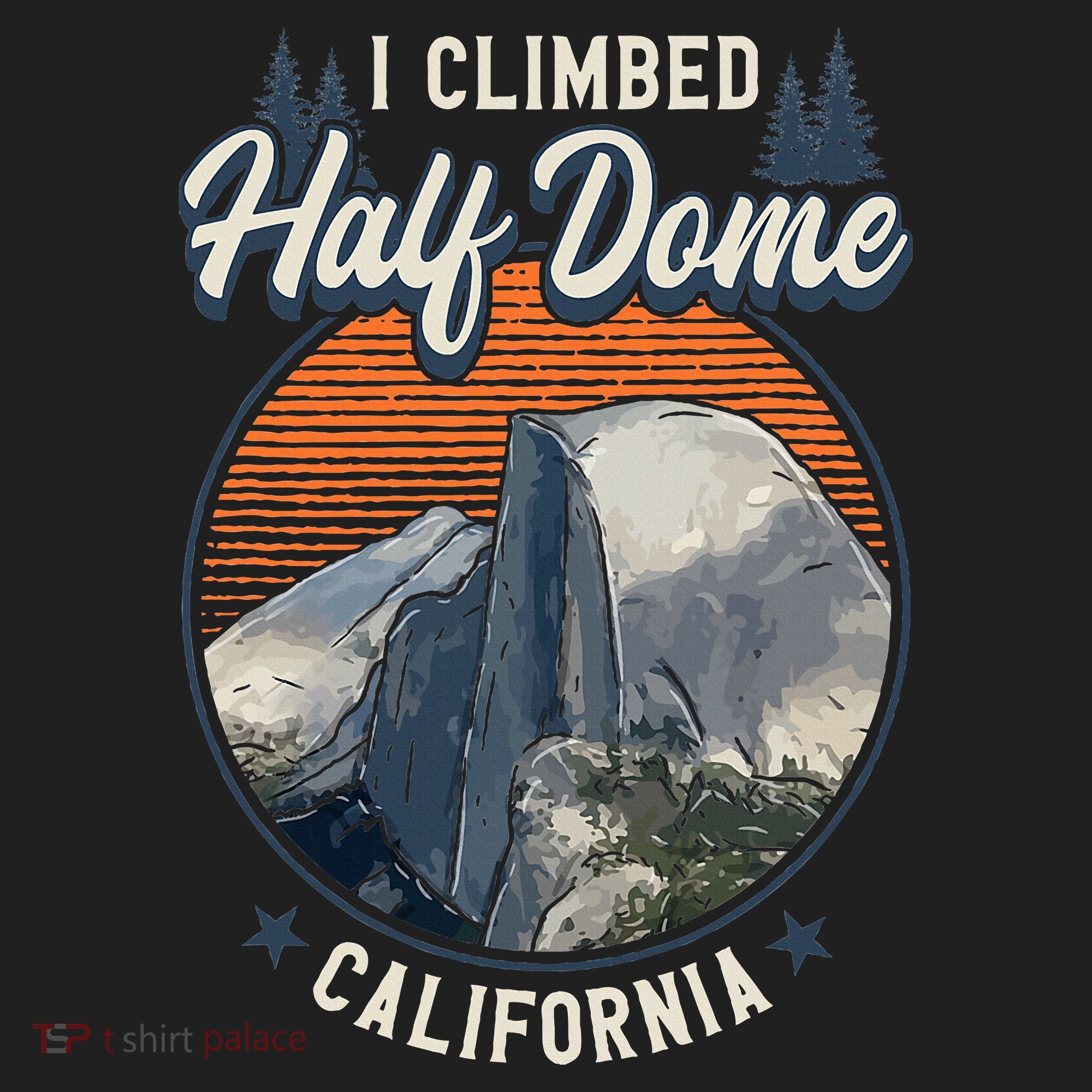 Half Dome Climbers Tees I Climbed Half Dome California Golf Towel