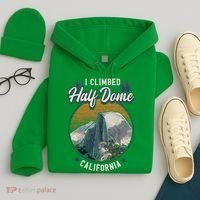 Half Dome Climbers Tees I Climbed Half Dome California Hoodie thumb 4