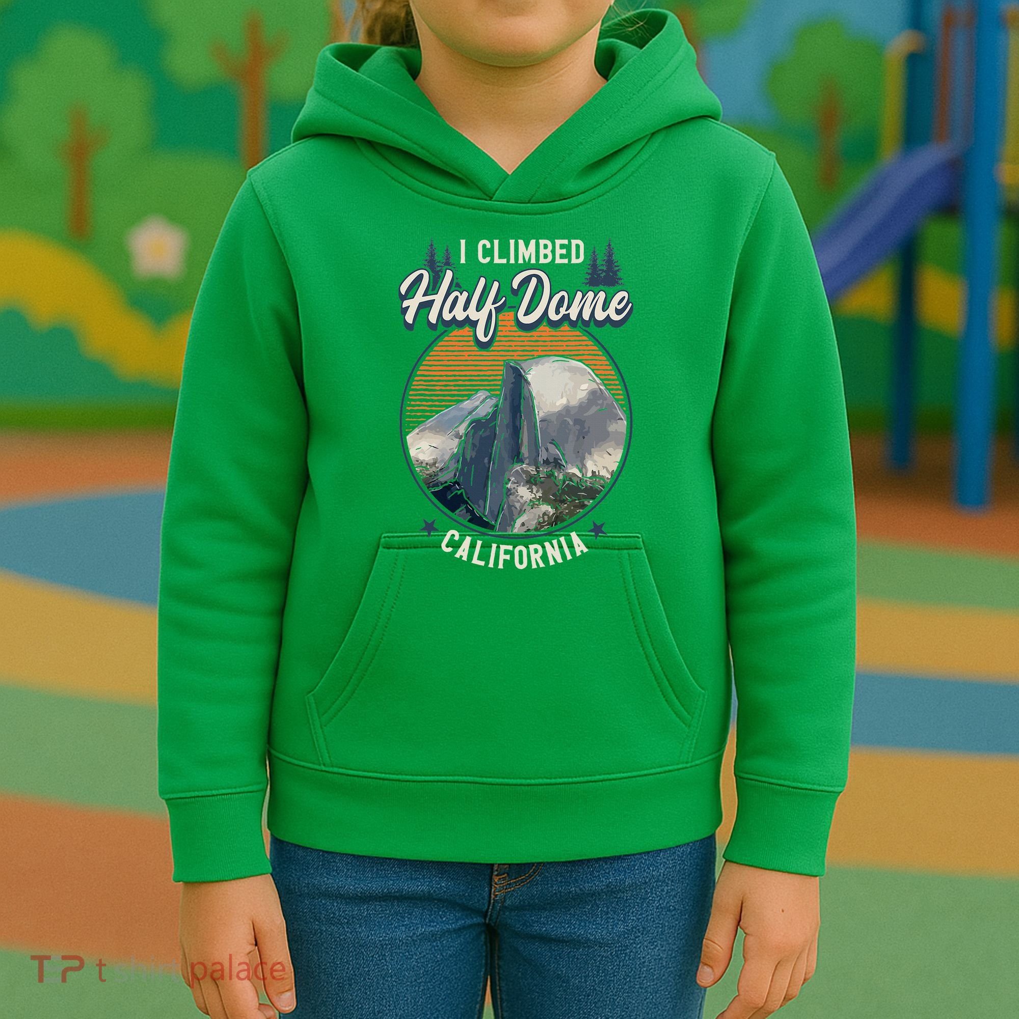 Half Dome Climbers Tees I Climbed Half Dome California Kids Hoodie
