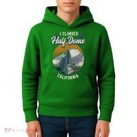 Half Dome Climbers Tees I Climbed Half Dome California Kids Hoodie thumb 4
