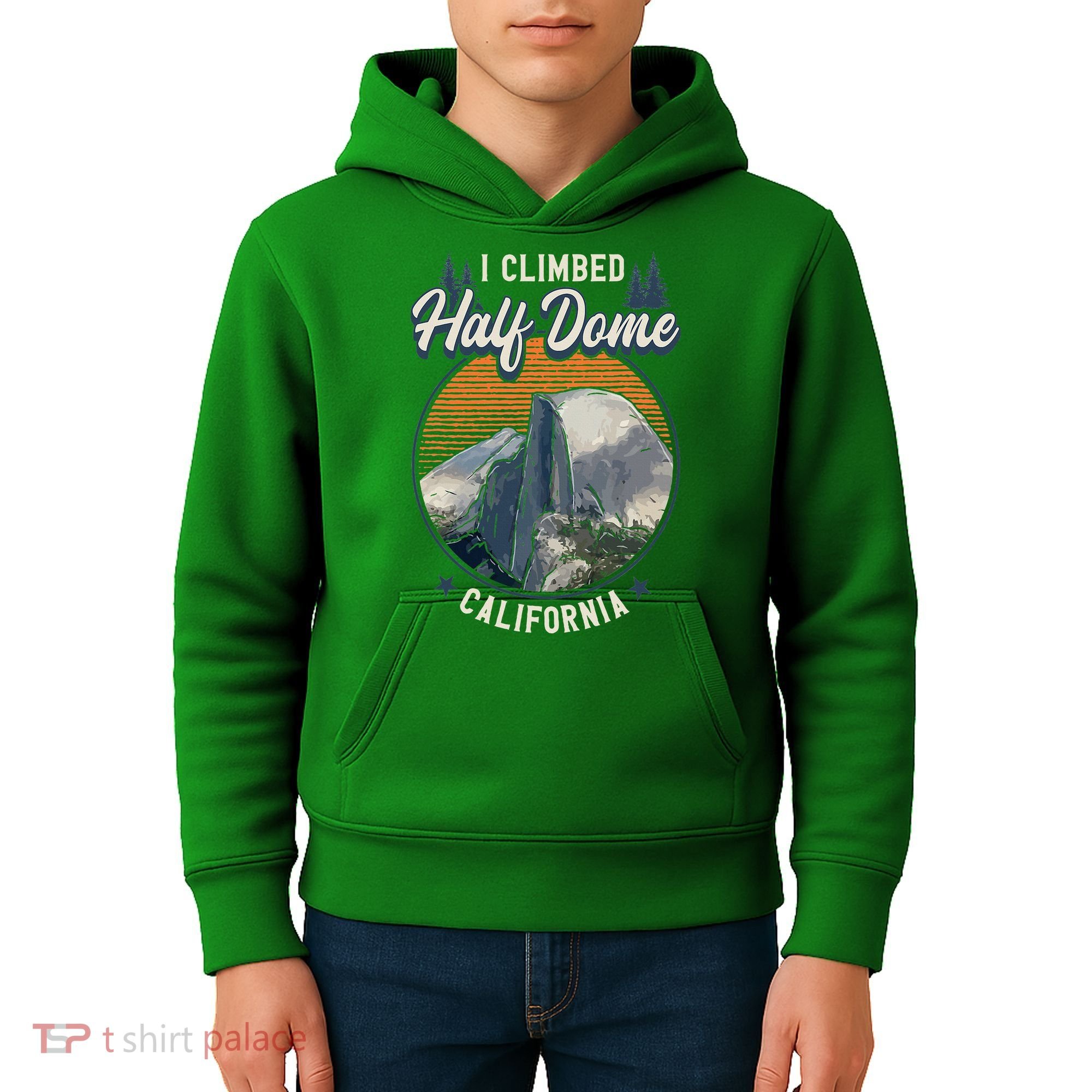 Half Dome Climbers Tees I Climbed Half Dome California Kids Hoodie
