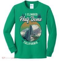 Half Dome Climbers Tees I Climbed Half Dome California Kids Long Sleeve Shirt thumb 0