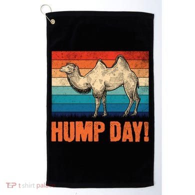 Hump Day Camel Vintage Retro Funny Gift Golf Towel