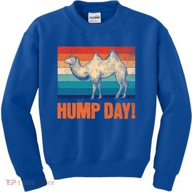 Hump Day Camel Vintage Retro Funny Gift Kids Sweatshirt