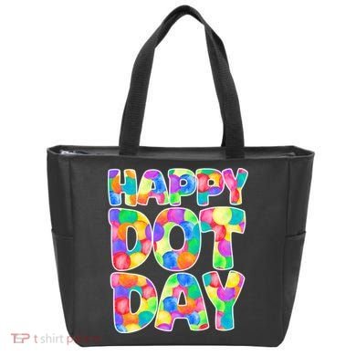 Happy Dot Day Colorful Fun Tote Bag