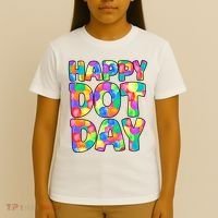 Happy Dot Day Colorful Fun T-Shirt thumb 4