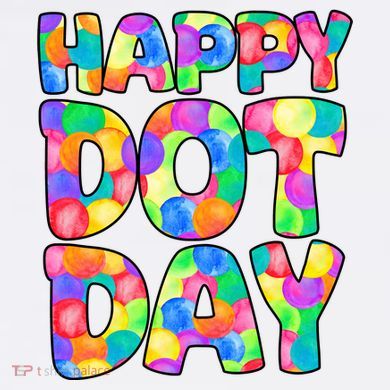 Happy Dot Day Colorful Fun Women's Hoodie