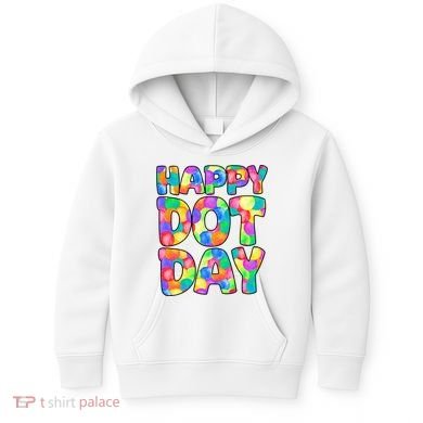 Happy Dot Day Colorful Fun Kids Hoodie