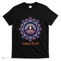 Happy Diwali Diya Oil Lamp Deepavali Festival of Lights T-Shirt thumb 0