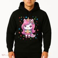 Happy Dot Day Unicorn Dots For Girl Hoodie thumb 2